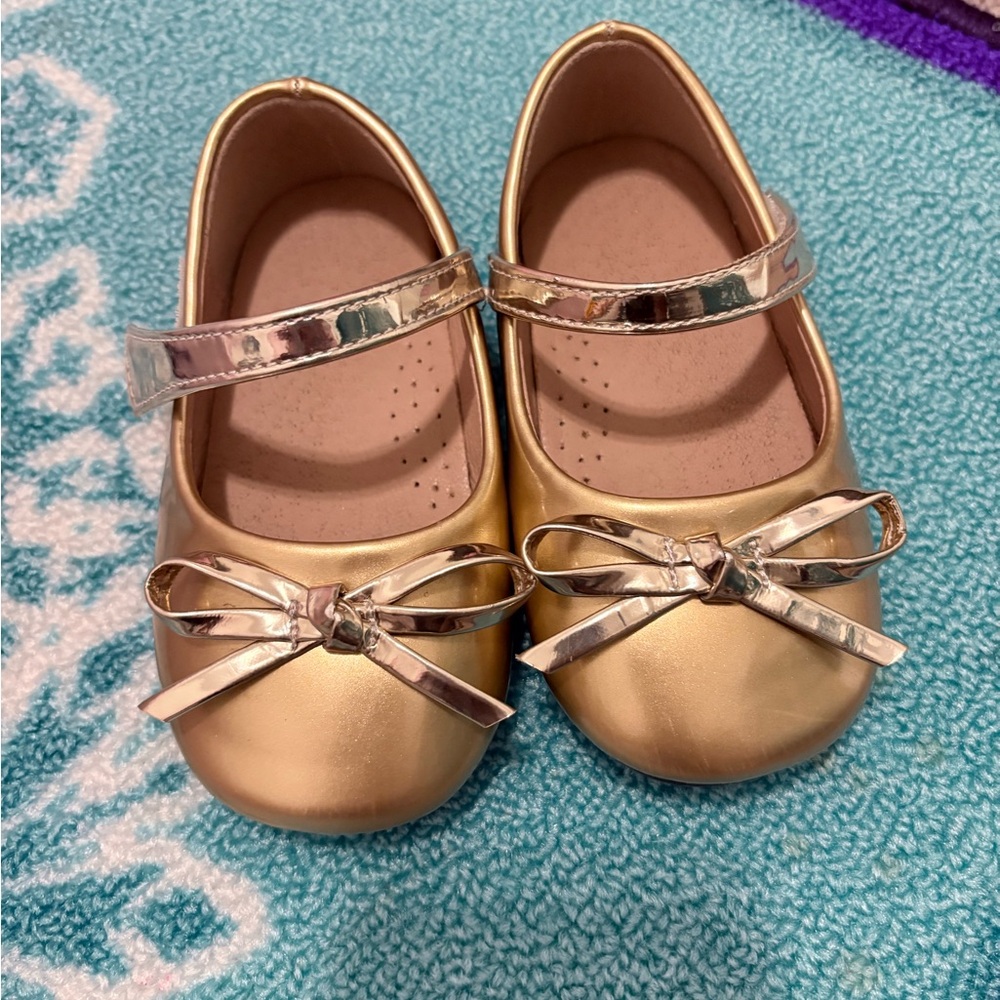 Gold and Silver Kids Shoes